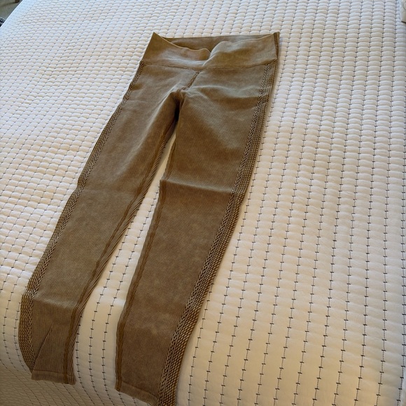 Aerie Brown Leggings with Side Detailing - Picture 2 of 4